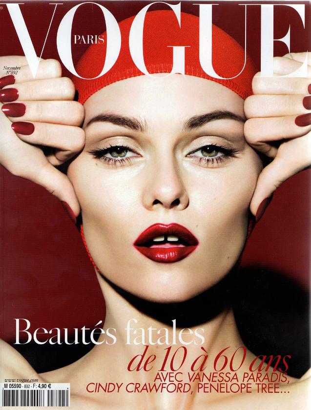 French Vogue featured a BEAUTIFUL Cover with Vanessa Paradis by Mert Alas