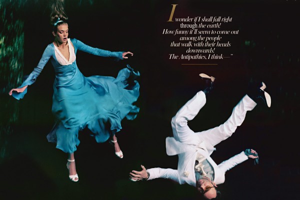 Alice In Wonderland Fashion Editorial by Annie Leibovitz for Vogue US