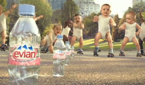 Drink Evian to “Bring out the Baby in 