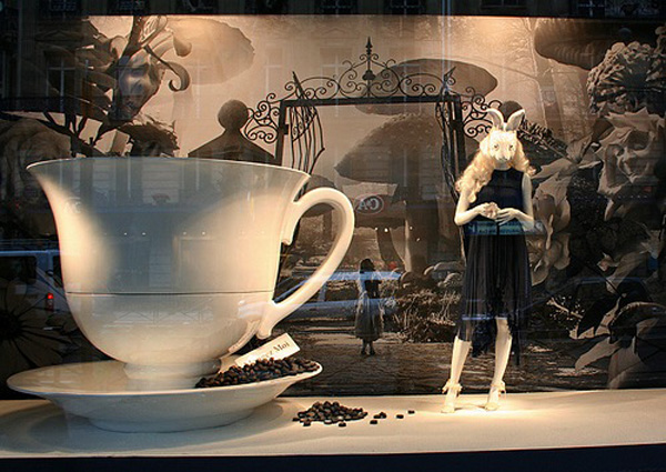 Alice in Wonderland Window Display for Le Printemps Trendland Fashion 