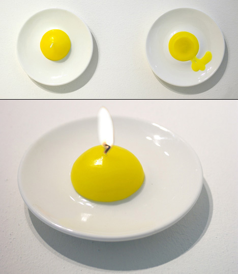 Fried Egg Candle by Jaehyung Hong.