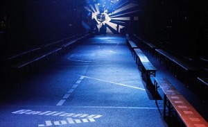 John Galliano's SS09 Mens Fashion Show Venues : S-Kart Racing Ring