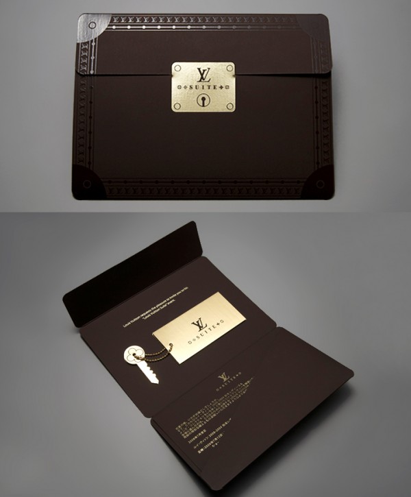 Invitation design for Louis Vuitton event in Tokyo based on the