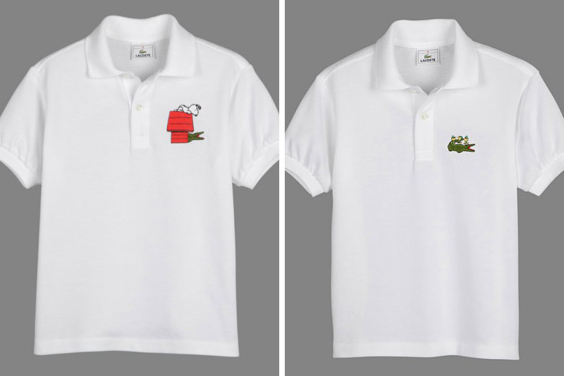 Polo lacoste hot sale snoopy