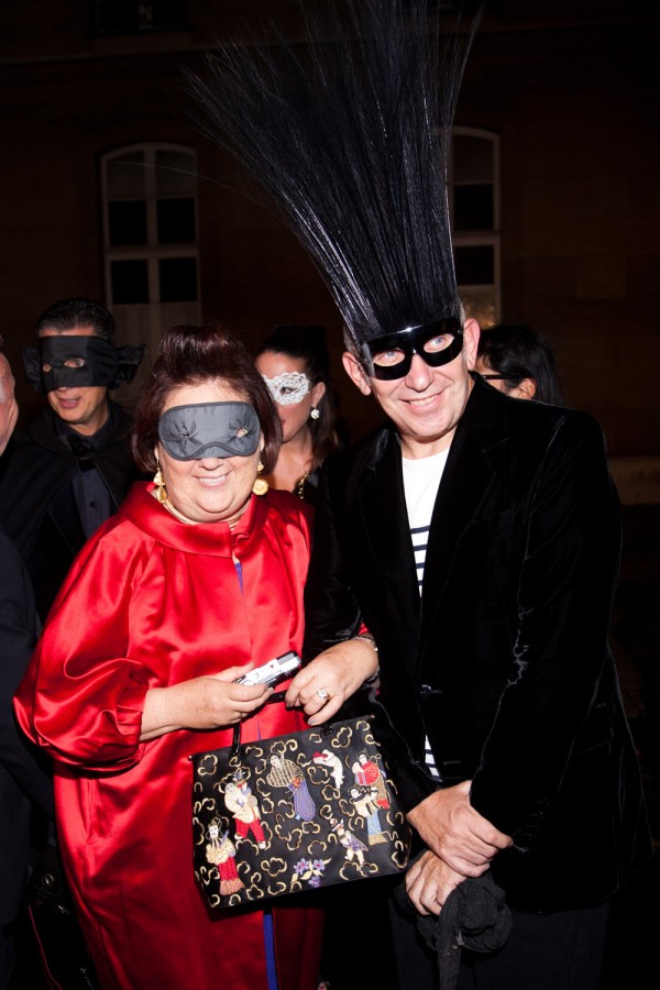 Suzy Menkes and Jean Paul Gaultier