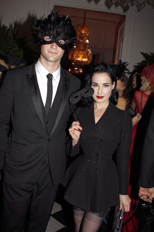 Louis Marie de Castelbajac and Dita von Teese