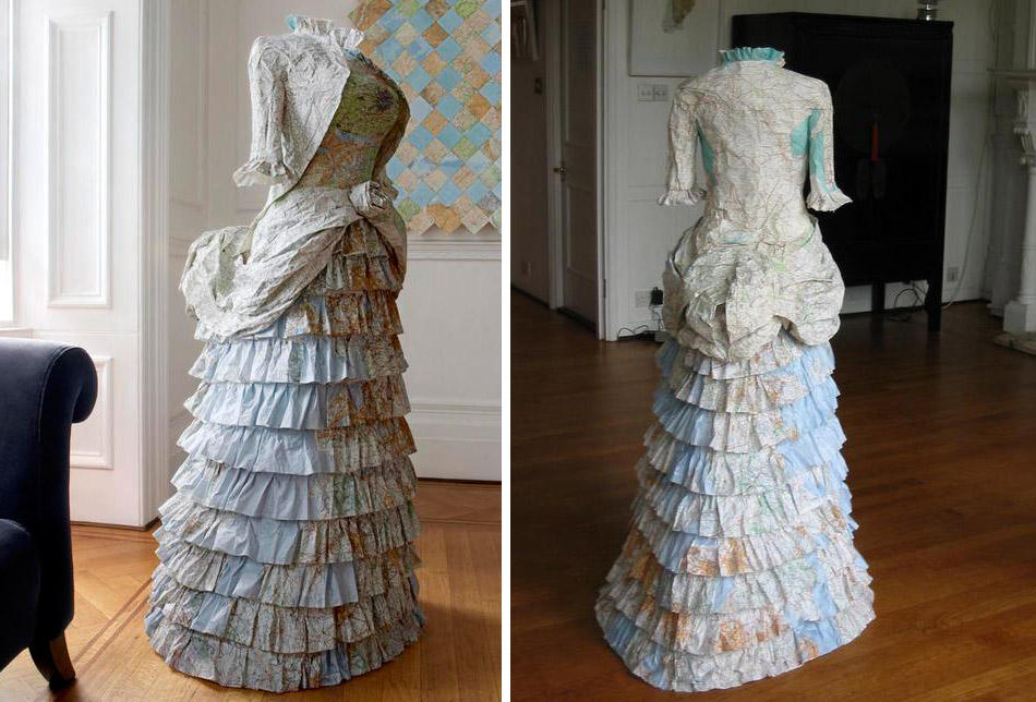 Susan Stockwell's Map Dresses