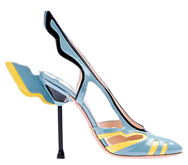 prada wing heels