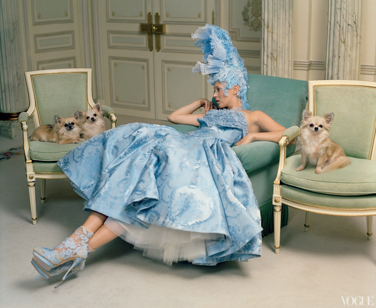 kate by Tim Walker for Vogue at the Ritz