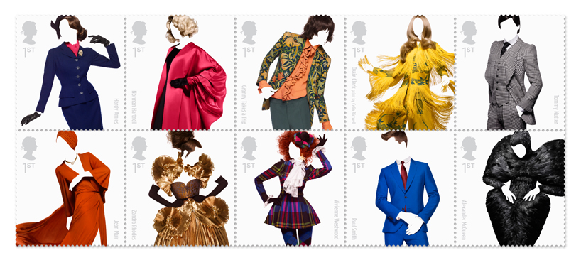 great british fashion stamp