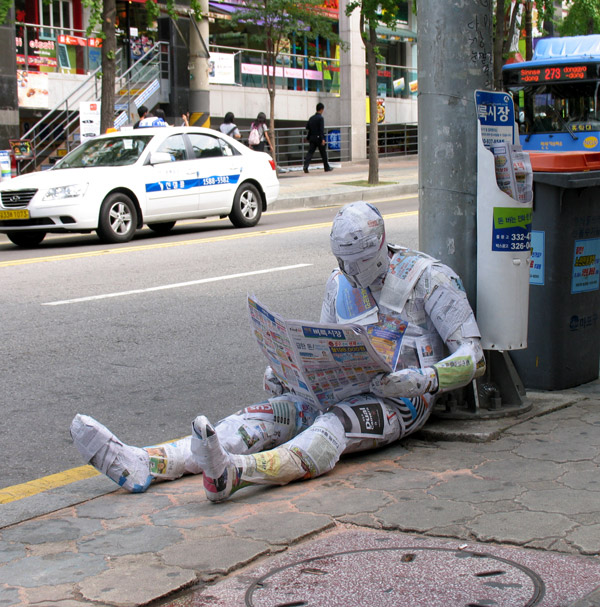 street art installation by mark jenkins