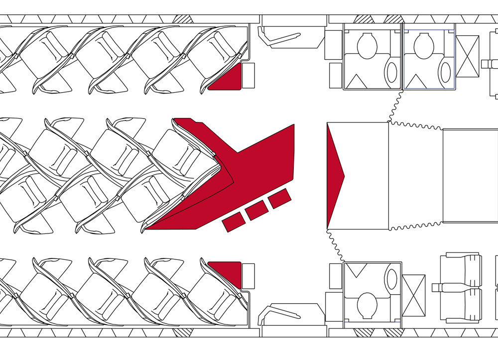 virgin atlantic new upper class bar top view