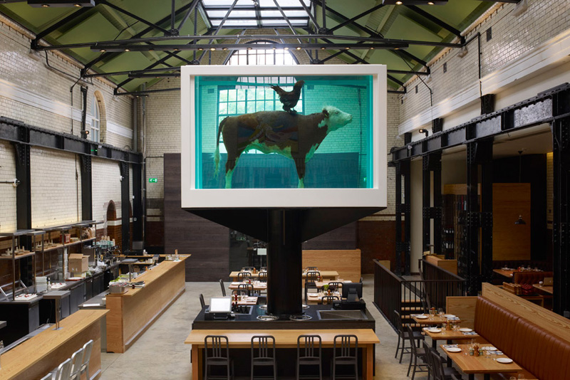 damien hirts cock and bull tramshed restaurant