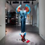 lanvin birds of paradise paris windows