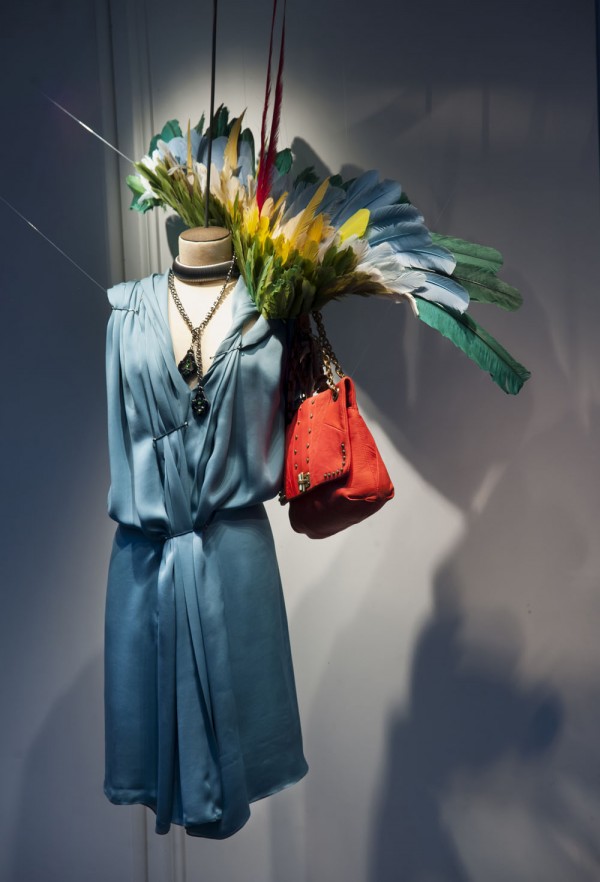 lanvin birds of paradise paris windows