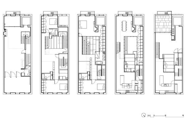 trendhome inverted warehouse townhouse new york