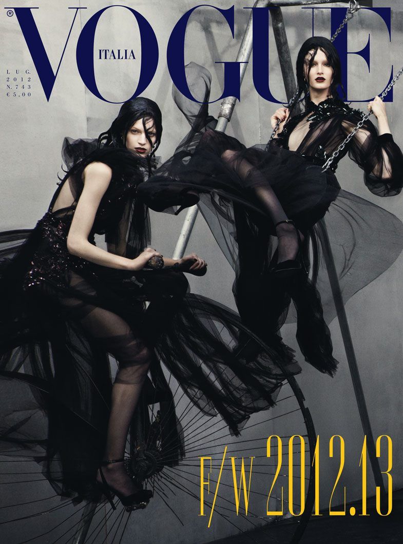 First Look Of Aw12 13 Collections Steven Meisel For Vogue Italia