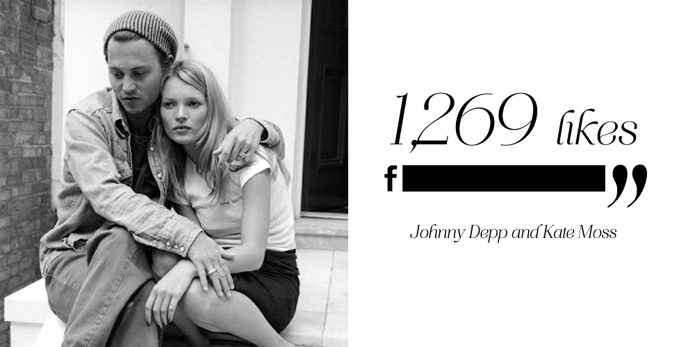 Johnny Depp and Kate Moss Facebook