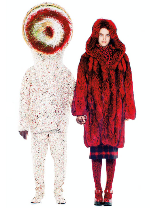 nick cave soundsuits for harpers bazaar