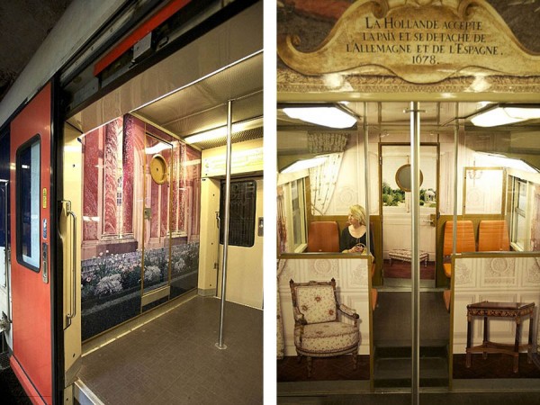 parisian rer train transformed like versailles