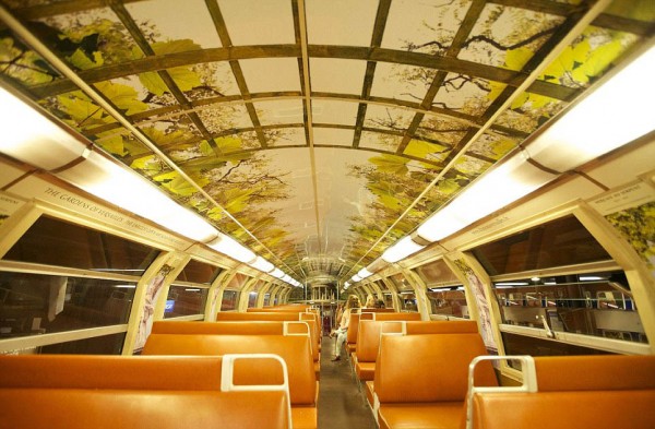 parisian rer train transformed like versailles