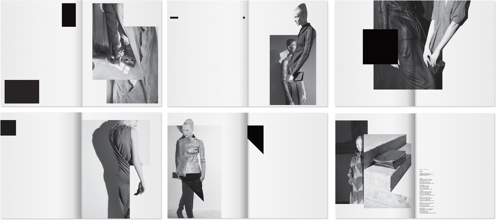 Rick Owens Lookbooks Layout by Non Format