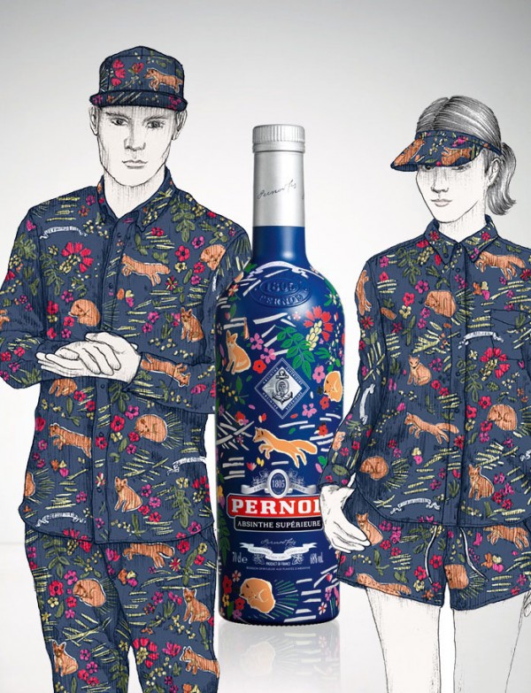 maison kitsune and pernod absinthe collaboration trendland