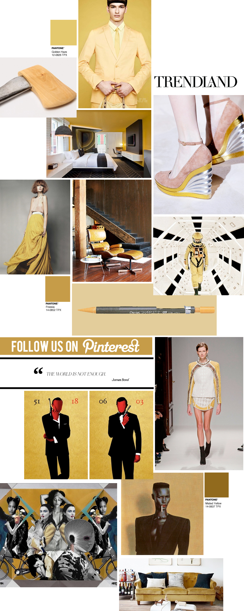 Trendland MUSTARD Pinterest Collage