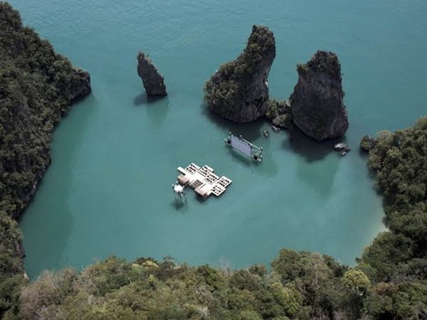 floating cinema movie theatre thailand archipelago a