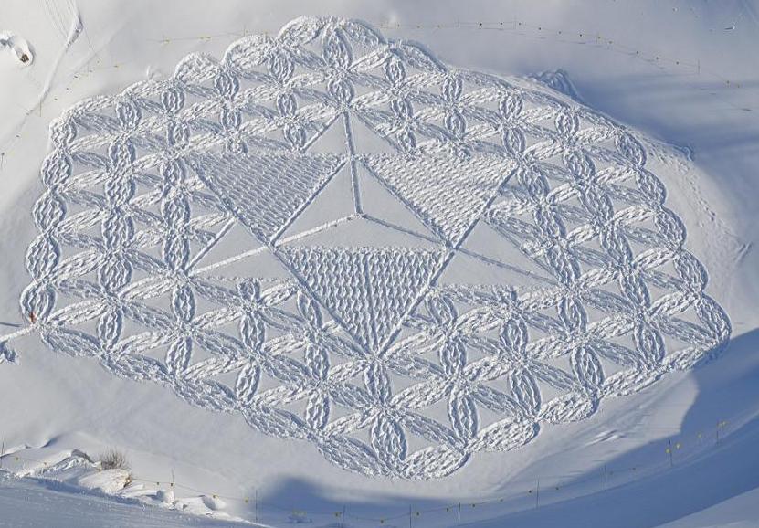 simon beck snow art