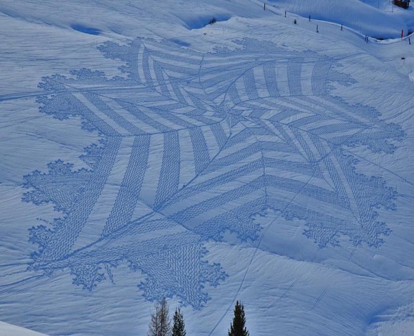 simon beck snow art