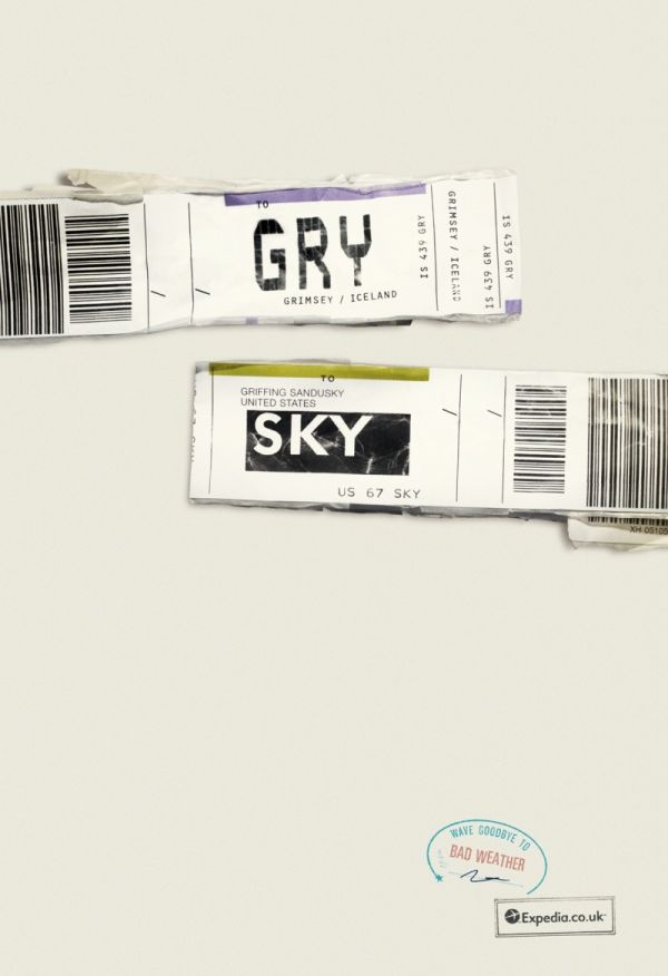 travel tag texts campaing for expedia