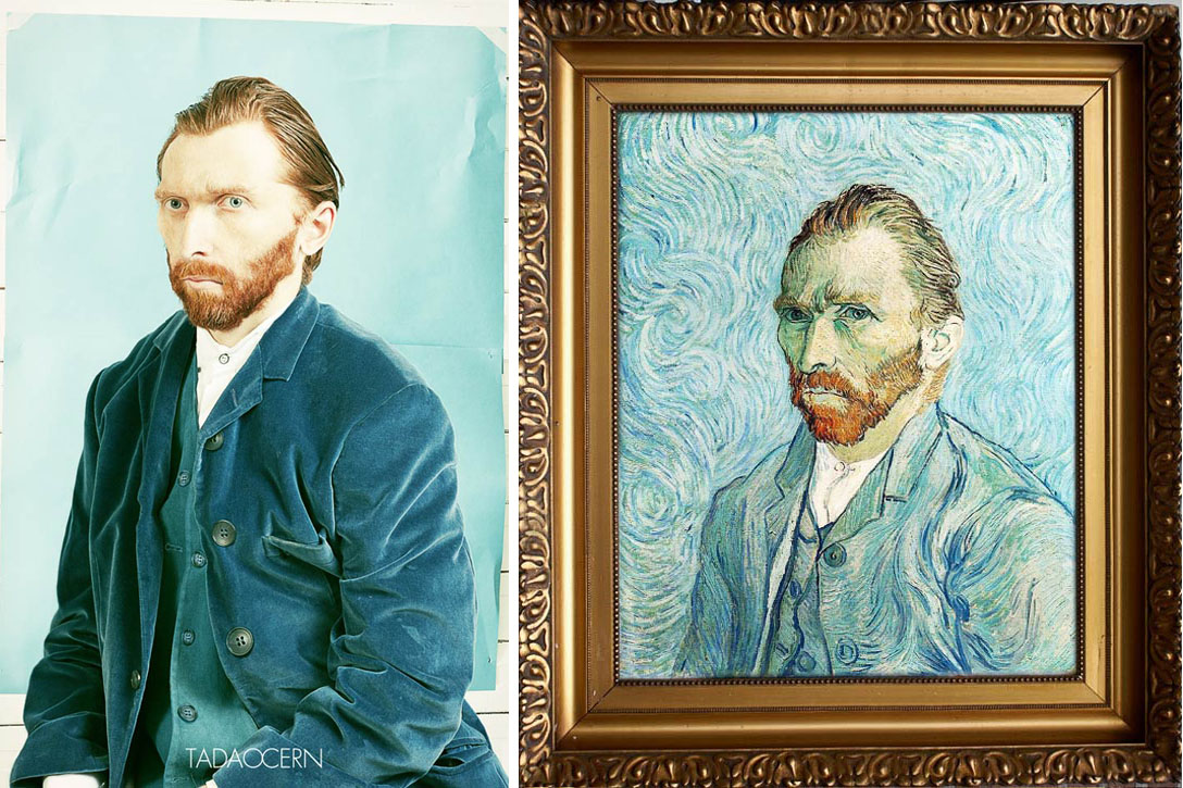 van gogh tadao cern portrait comparison