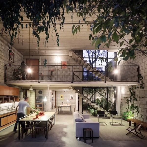 Industrial Maracana House in Sao Paulo