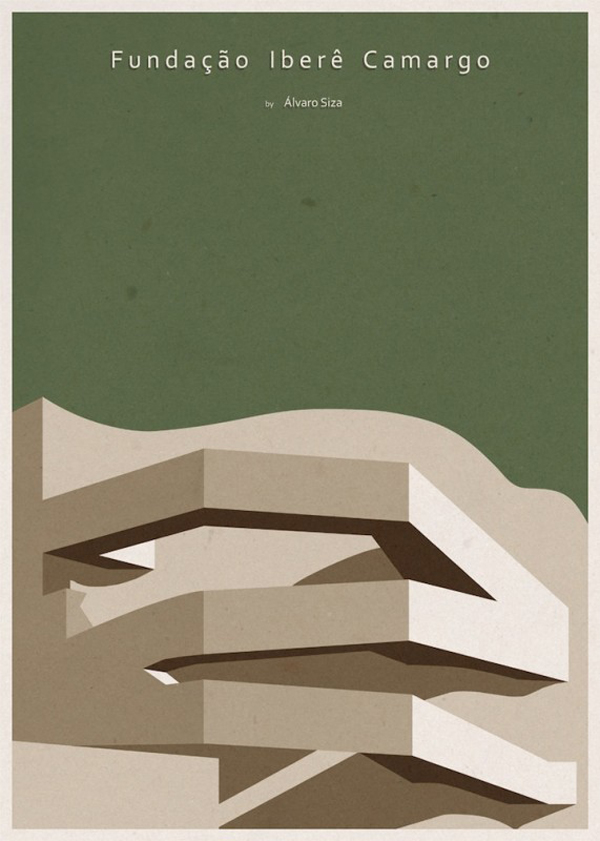 minimalist architecture posters by andre chiote