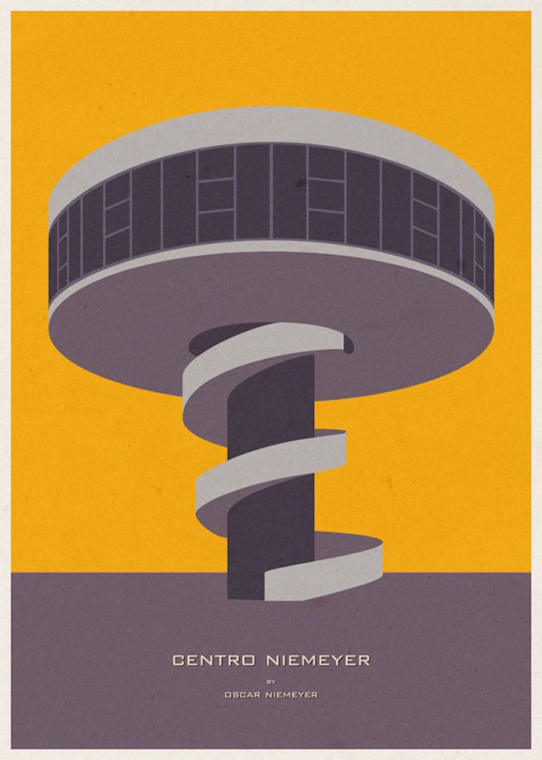 minimalist architecture posters by andre chiote