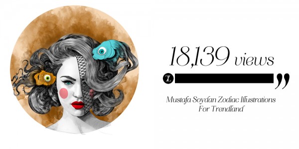 mustafa soydan zodiac illustrations trendland