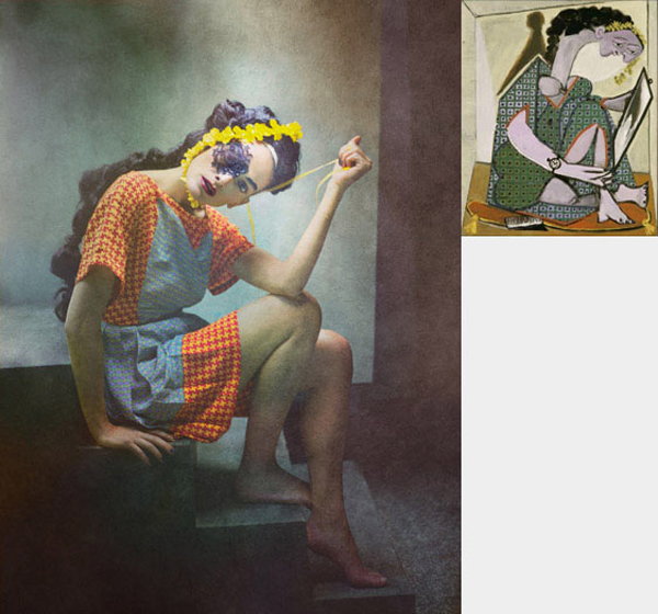 picasso paintings as fashion by eugenio recuenco