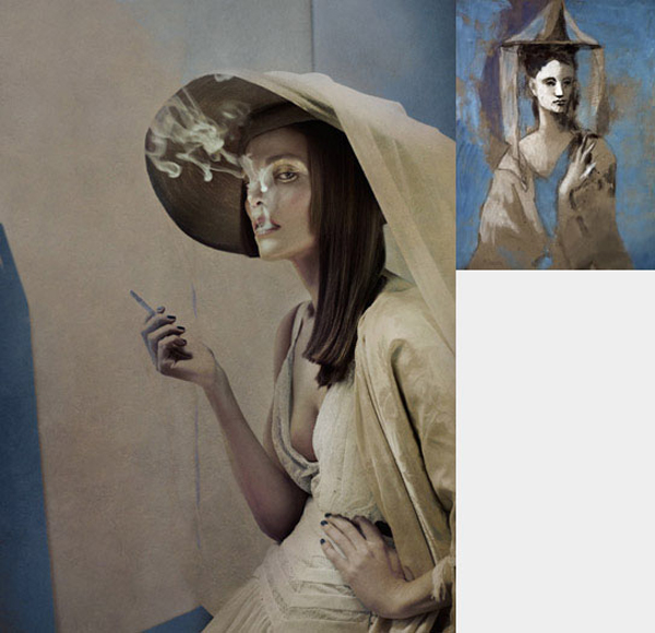 picasso paintings as fashion by eugenio recuenco