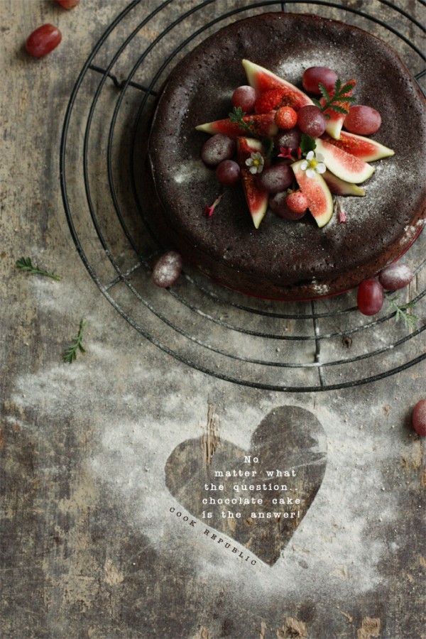 Cook Republic Spring Chocolate Fudge Cake