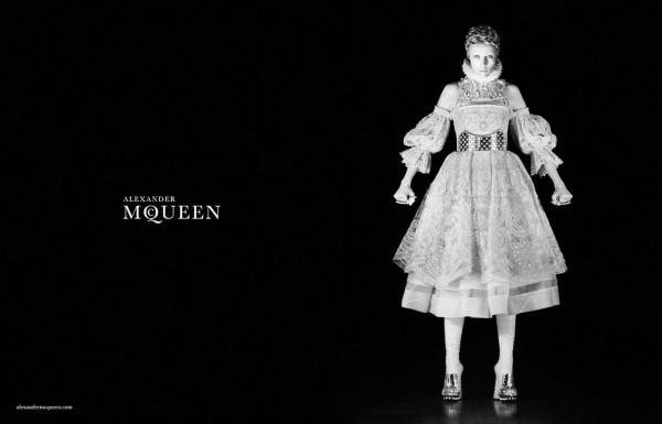 edie campbell by david sims for alexander mcqueen fw