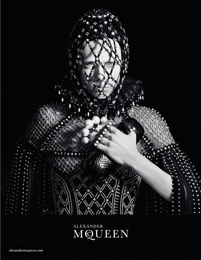 edie campbell by david sims for alexander mcqueen fw