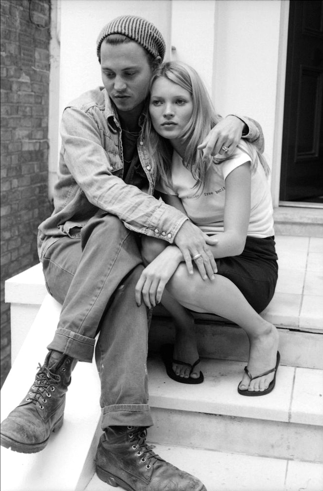 s throwback johnny depp kate moss