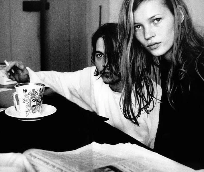 s throwback johnny depp kate moss