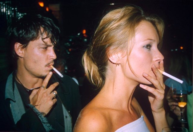 s throwback johnny depp kate moss