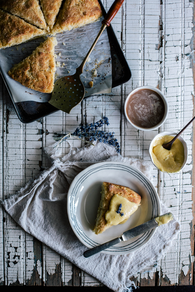 Local Milk Lavender Peach Scones