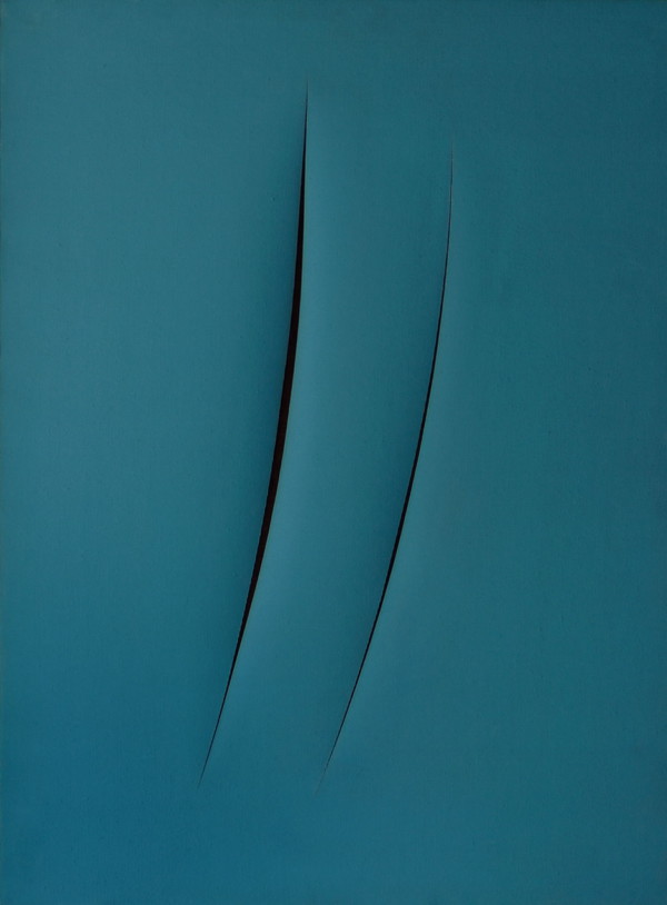 Lucio_Fontana_Concetto_spaziale_attese_ _idropittura_su_tela_blu