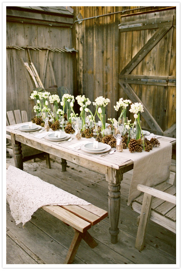 rustic table setting