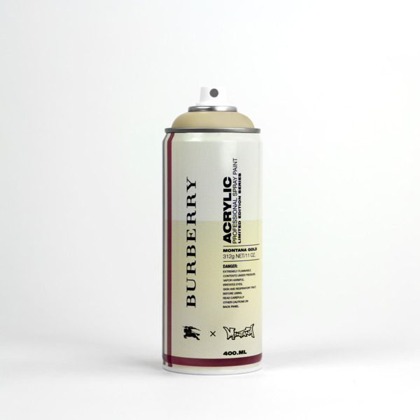 antonio brasko burberry acyrlic spray can