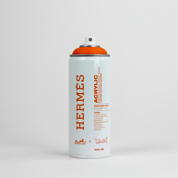 antonio brasko hermes acyrlic spray can